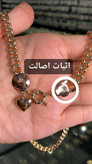 گردنبند و دستبند ژوپینگ اورجینال طرح قلب با قفل ملوانی | طرح طلا