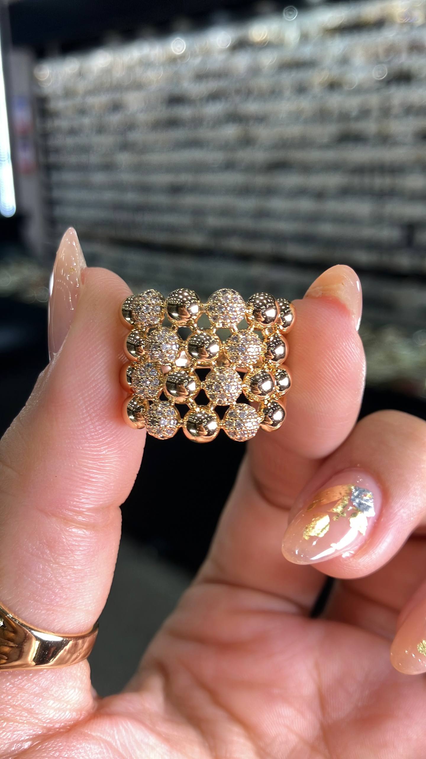 انگشتر ژوپینگ اورجینال مدل مولکولی