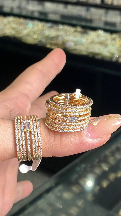 انگشتر ژوپینگ اورجینال | مدل پورتوفینو فول نگین